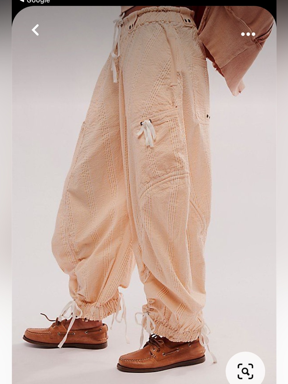 Free People outta sight parachute  pants S